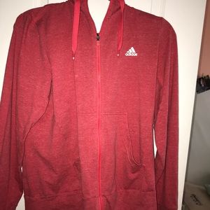 Red adidas jacket